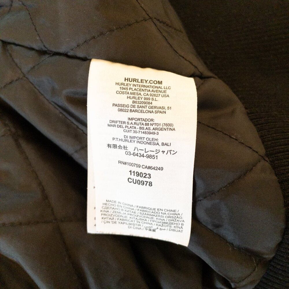 Hurley Canvas Workwear Jacket with Hooded Lining Men's Size M Brown Coat - Picture 7 of 7